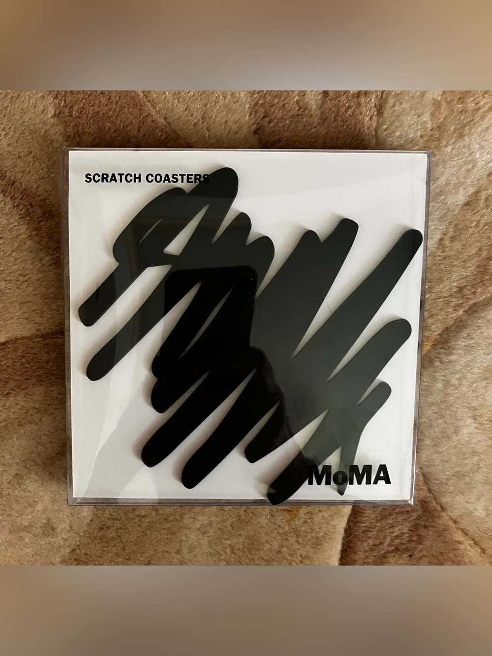 MoMA Silicone Coasters Set of 4 Black Never Opened